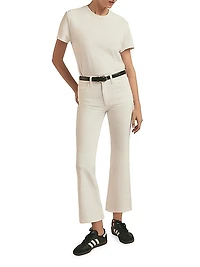 The Erin Low-Rise Crop Boot-Cut Jeans