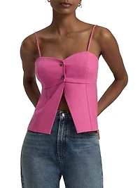 The Bea Linen-Blend Tank