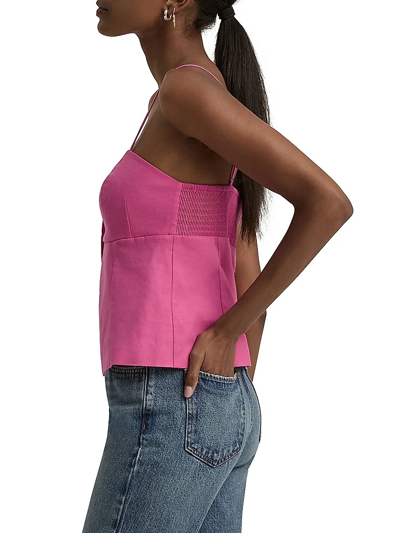 The Bea Linen-Blend Tank