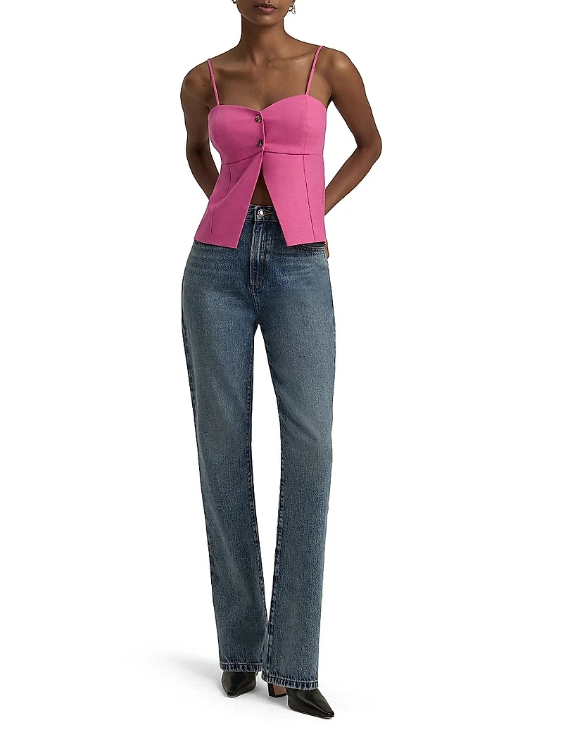 The Bea Linen-Blend Tank