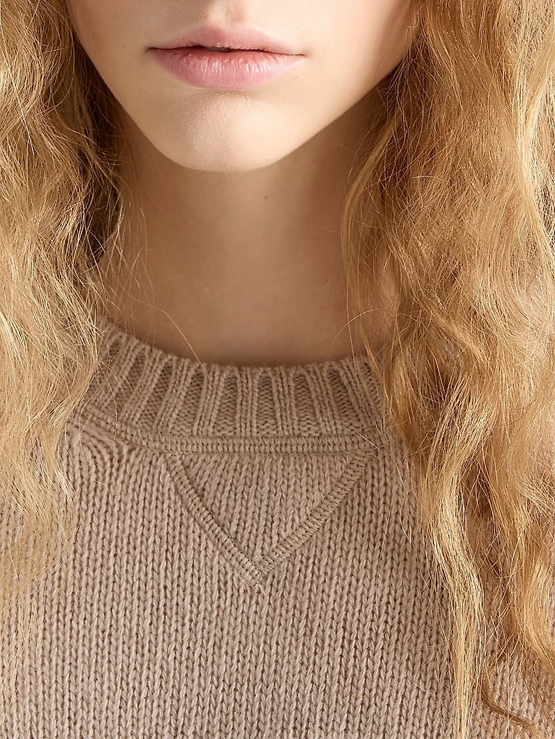 Cashmere and Wool Crew-Neck Sweater