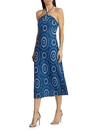 Aya Shimmer Knit Halter Dress