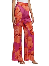 Robin Floral Wide-Leg Pants