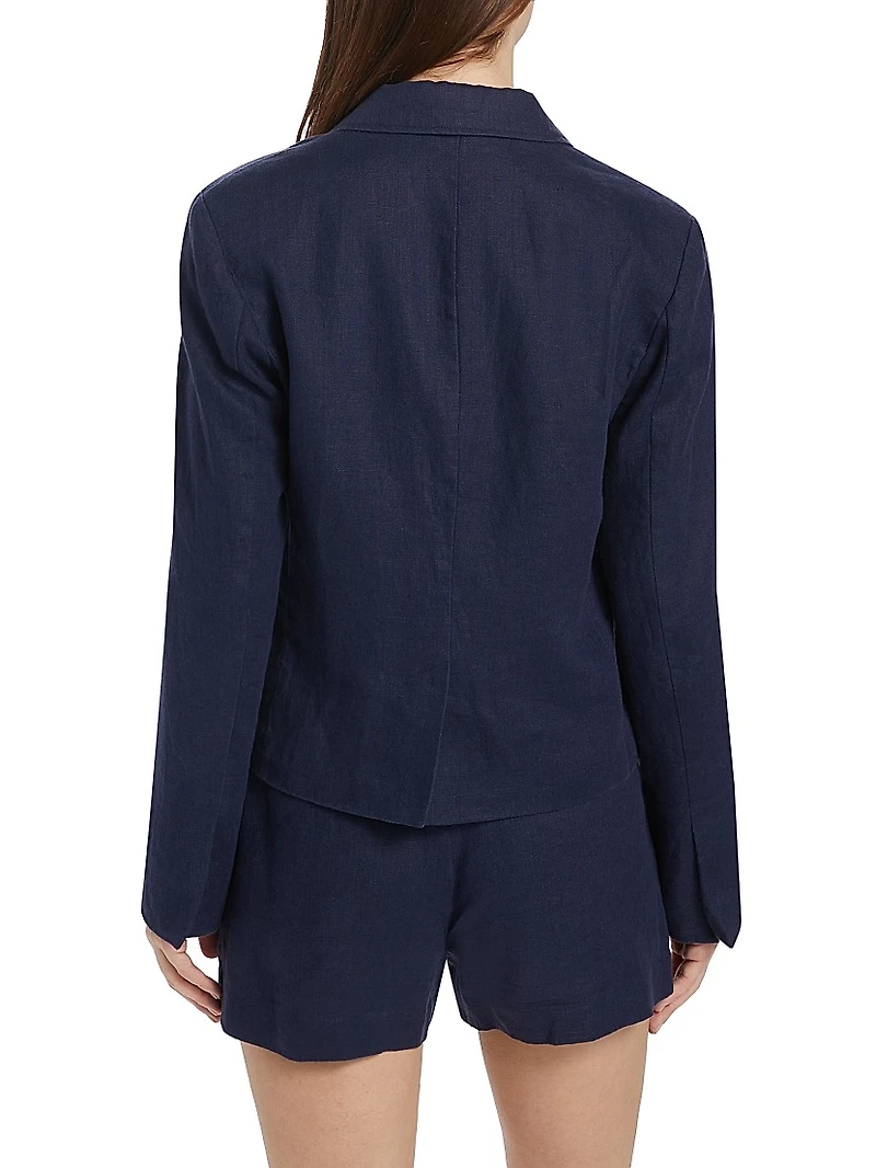 Boy Boxy Linen & Cotton Blazer