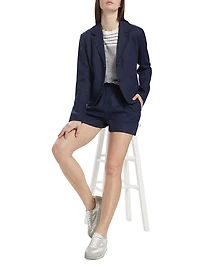 Boy Boxy Linen & Cotton Blazer