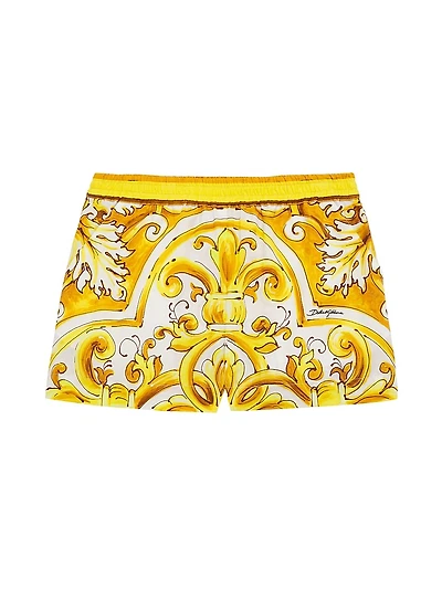 Little Girl's & Poplin Printed Shorts