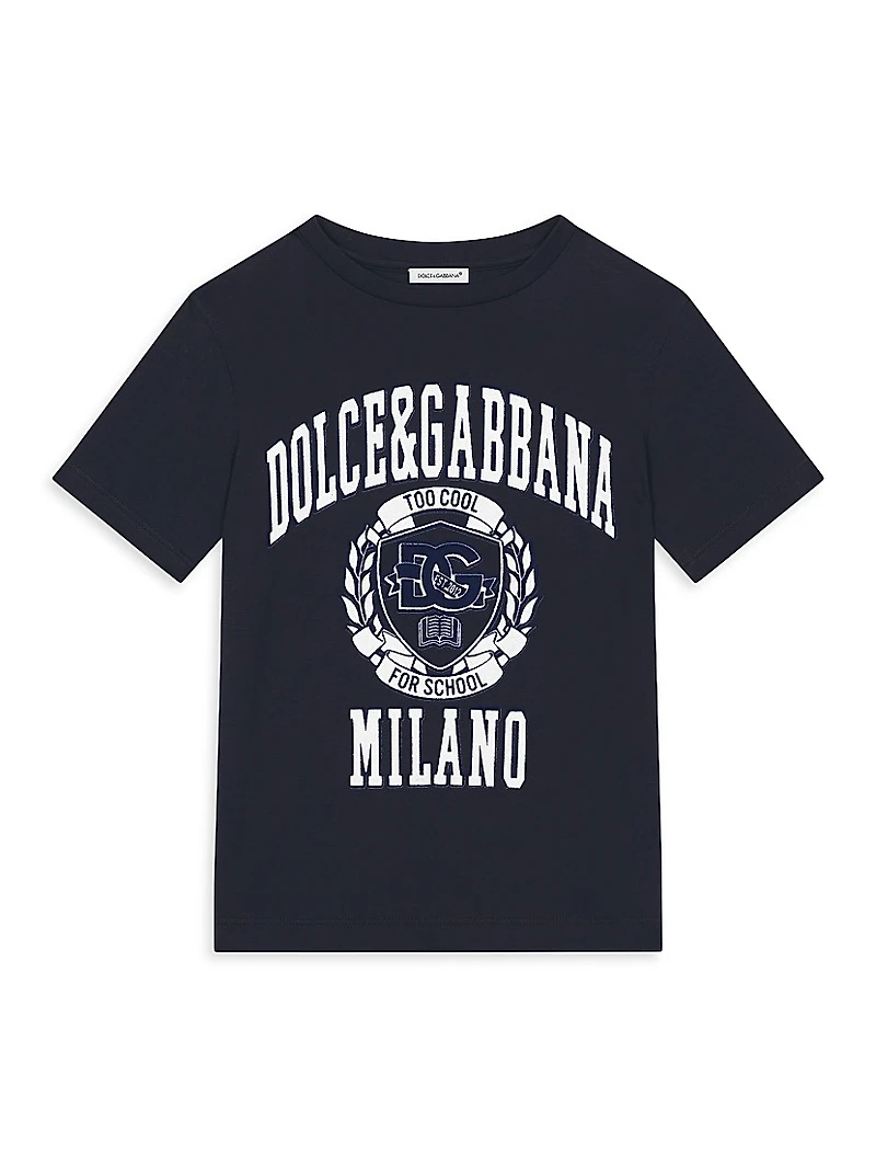 Little Boy's & Varsity Logo Crewneck T-Shirt