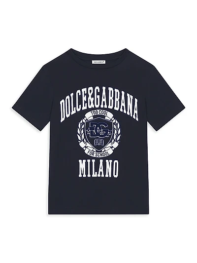 Little Boy's & Varsity Logo Crewneck T-Shirt