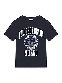 Little Boy's & Varsity Logo Crewneck T-Shirt