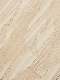 Pleated Fil Coupe Sheath Dress