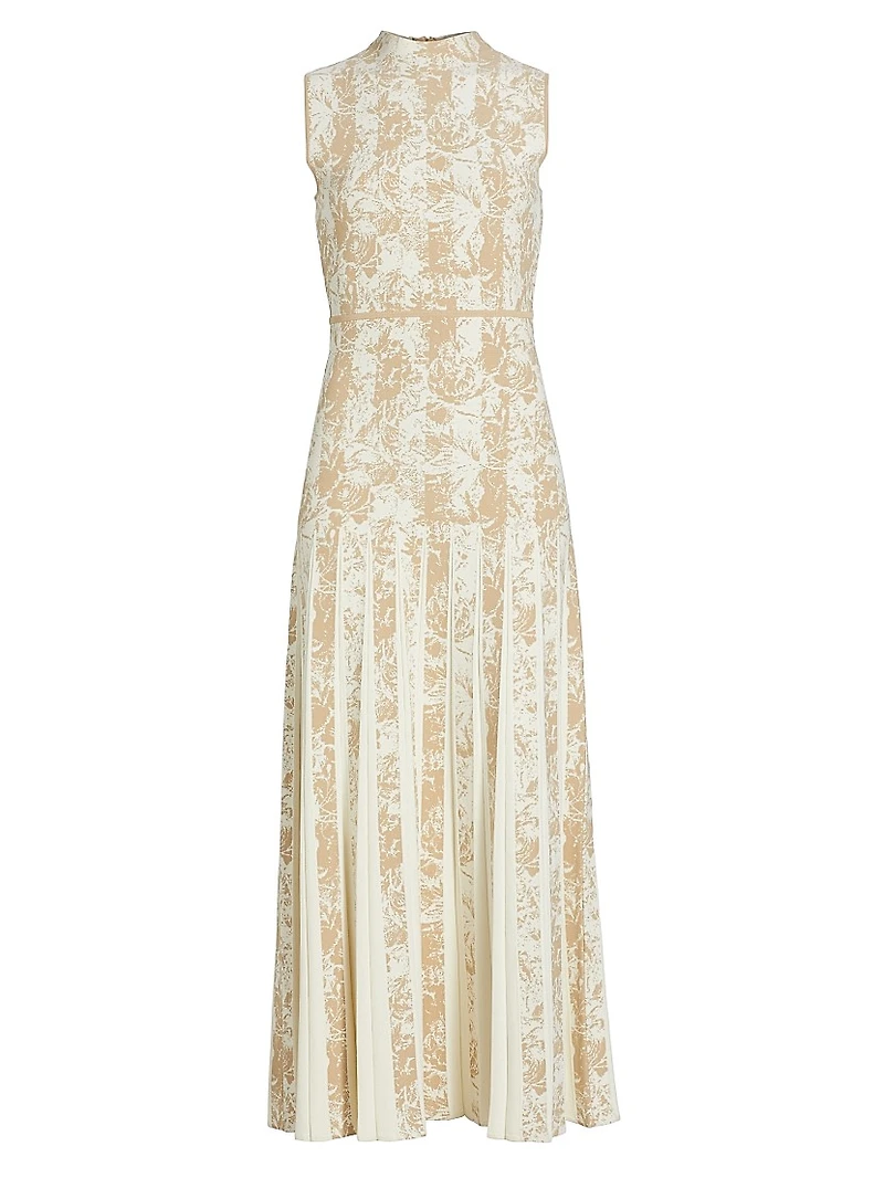 Knitted Jacquard Midi-Dress