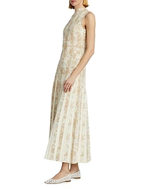 Knitted Jacquard Midi-Dress