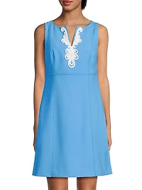 Trini Embroidered Sleeveless Minidress
