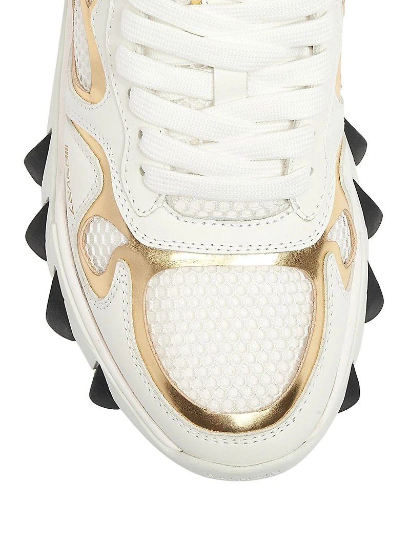 B-East Leather & Mesh Sneakers