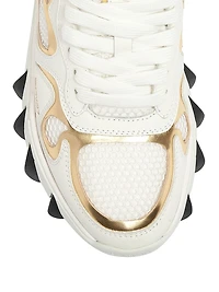 B-East Leather & Mesh Sneakers