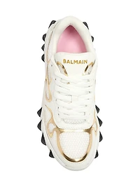 B-East Leather & Mesh Sneakers