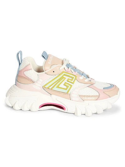 B-East Leather & Mesh Sneakers