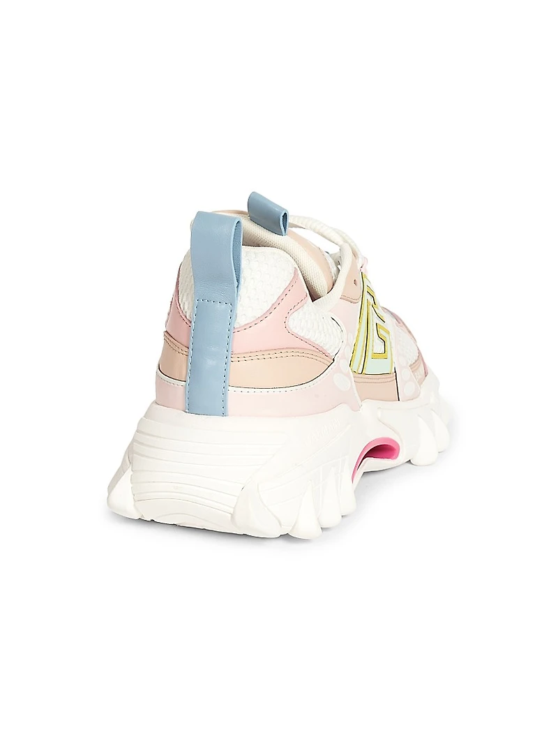 B-East Leather & Mesh Sneakers