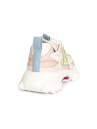 B-East Leather & Mesh Sneakers