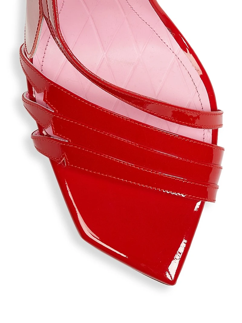 Eden 95MM Patent Leather Cut-Out Sandals