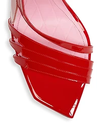 Eden 95MM Patent Leather Cut-Out Sandals