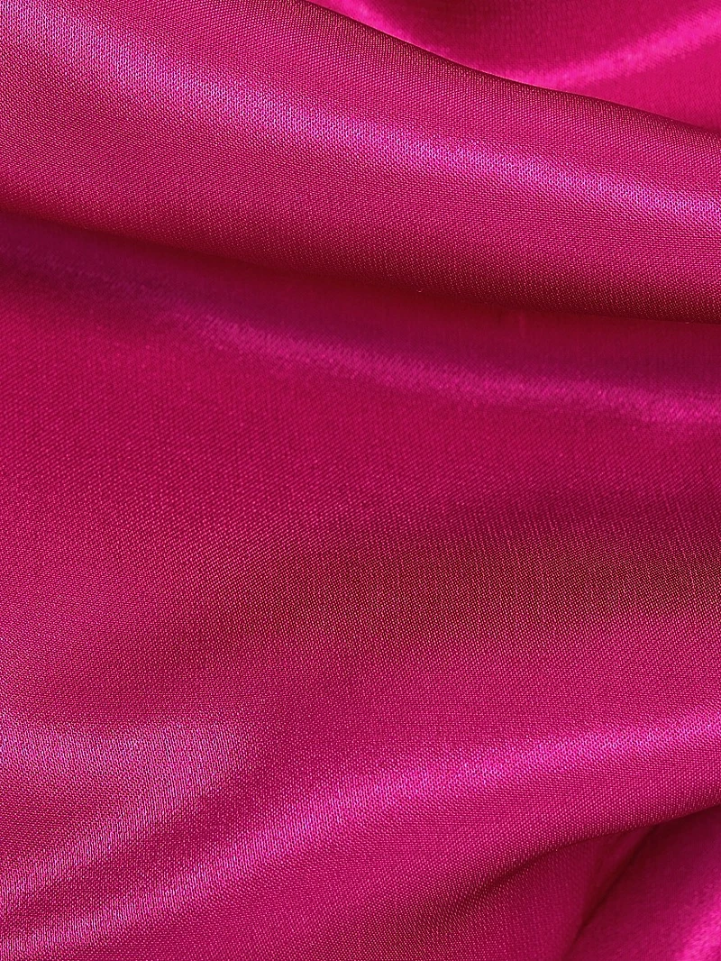 Lennon Satin Asymmetric Cowl Midi-Dress