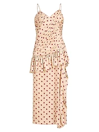 Dhalia Delhi Floral Ruffled Midi-Dress