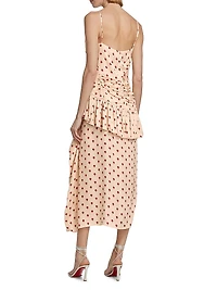 Dhalia Delhi Floral Ruffled Midi-Dress