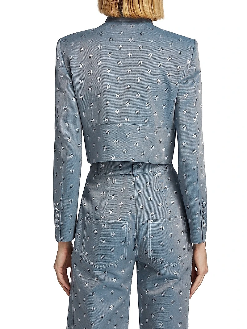 Raja Jacquard Cropped Jacket