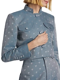 Raja Jacquard Cropped Jacket