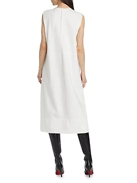 Sleeveless Shift Midi-Dress