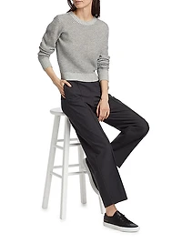 Bicolor Wool-Blend Sweater