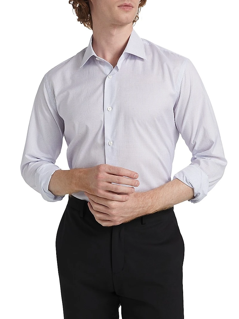 COLLECTION Mini Grid Dress Shirt