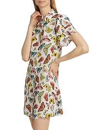 Jem Butterfly Mini Shirtdress