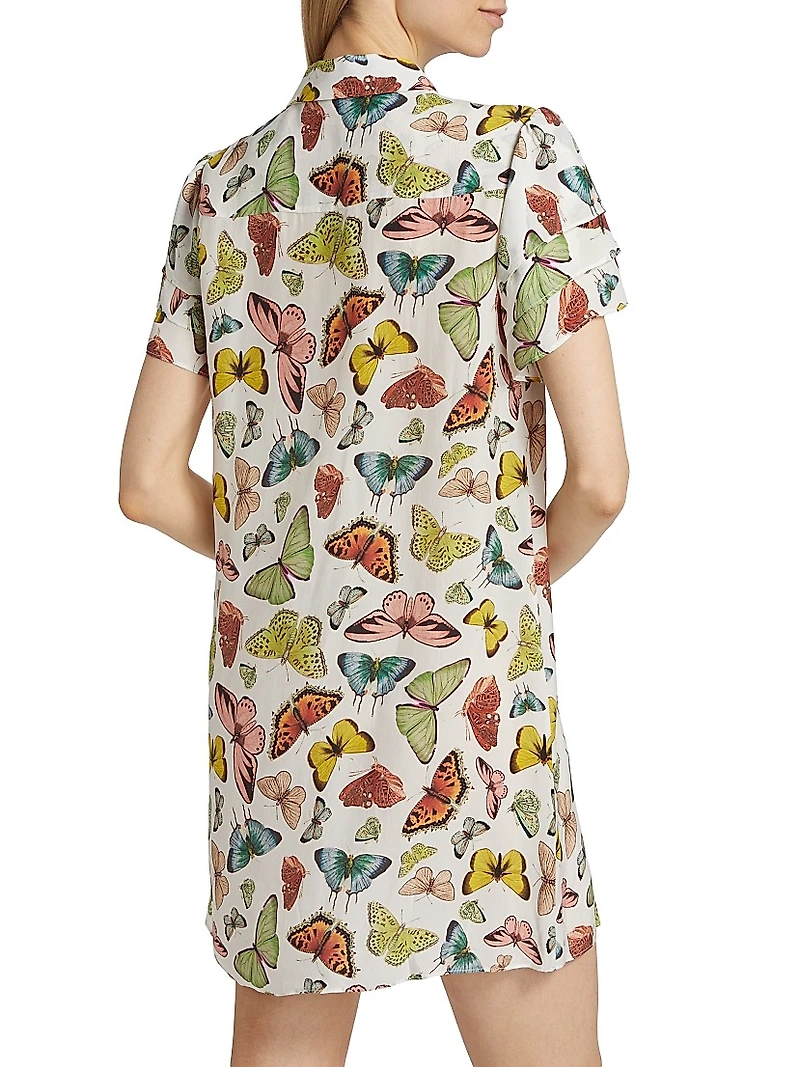 Jem Butterfly Mini Shirtdress
