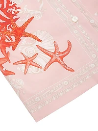 Little Girl's & Girl's Barocco Sea Poplin Short-Sleeve Shirt