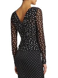 Polka-Dot Tulle Top
