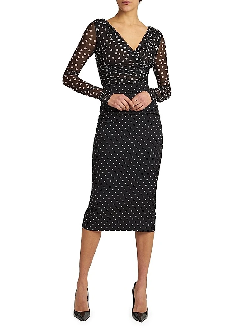 Polka-Dot Tulle Top