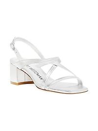 Oasis 50MM Metallic Leather Sandals