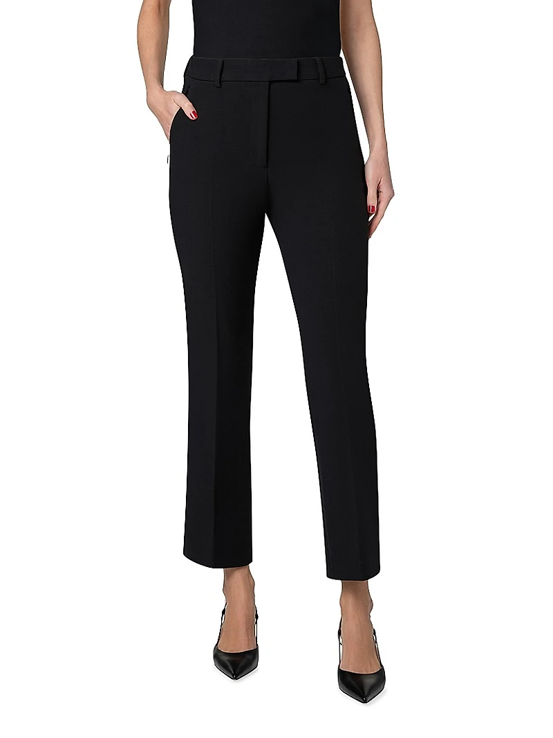 Francy Wool Gabardine Bootcut Pants