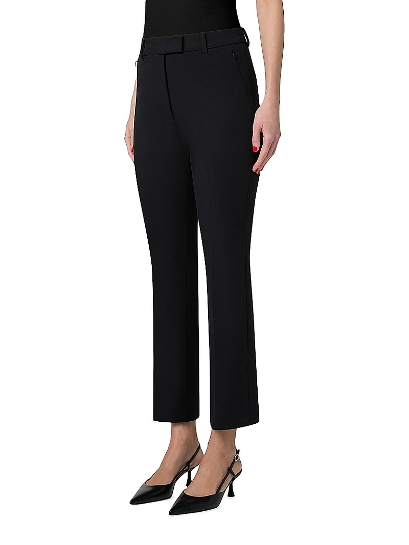 Francy Wool Gabardine Bootcut Pants