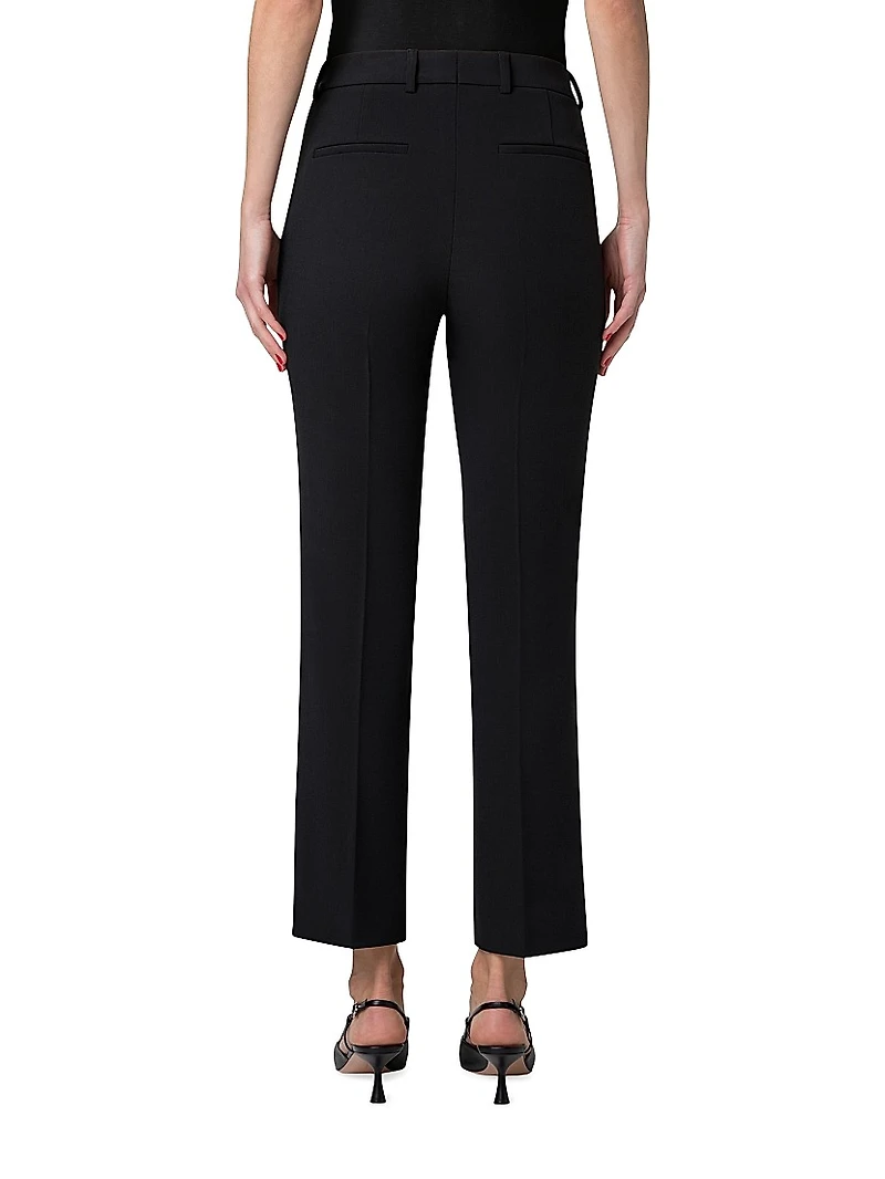 Francy Wool Gabardine Bootcut Pants