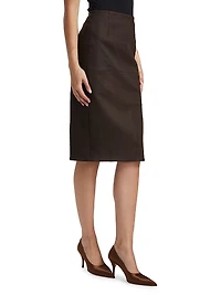 Leather Pencil Skirt