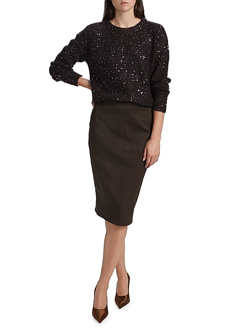 Leather Pencil Skirt