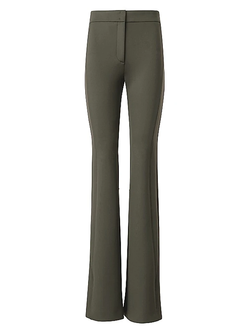 Faris Neoprene Boot-Cut Pants