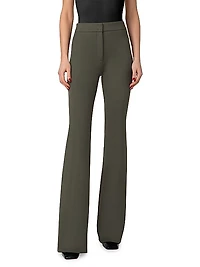 Faris Neoprene Boot-Cut Pants