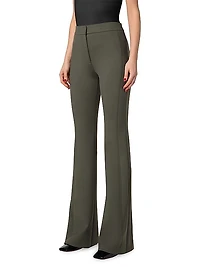 Faris Neoprene Boot-Cut Pants