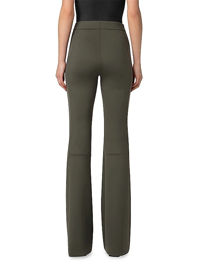 Faris Neoprene Boot-Cut Pants