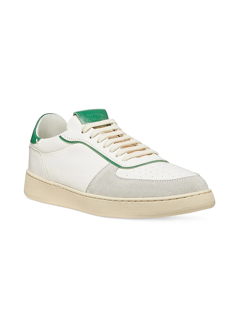 Derby Leather & Suede Low-Top Sneakers