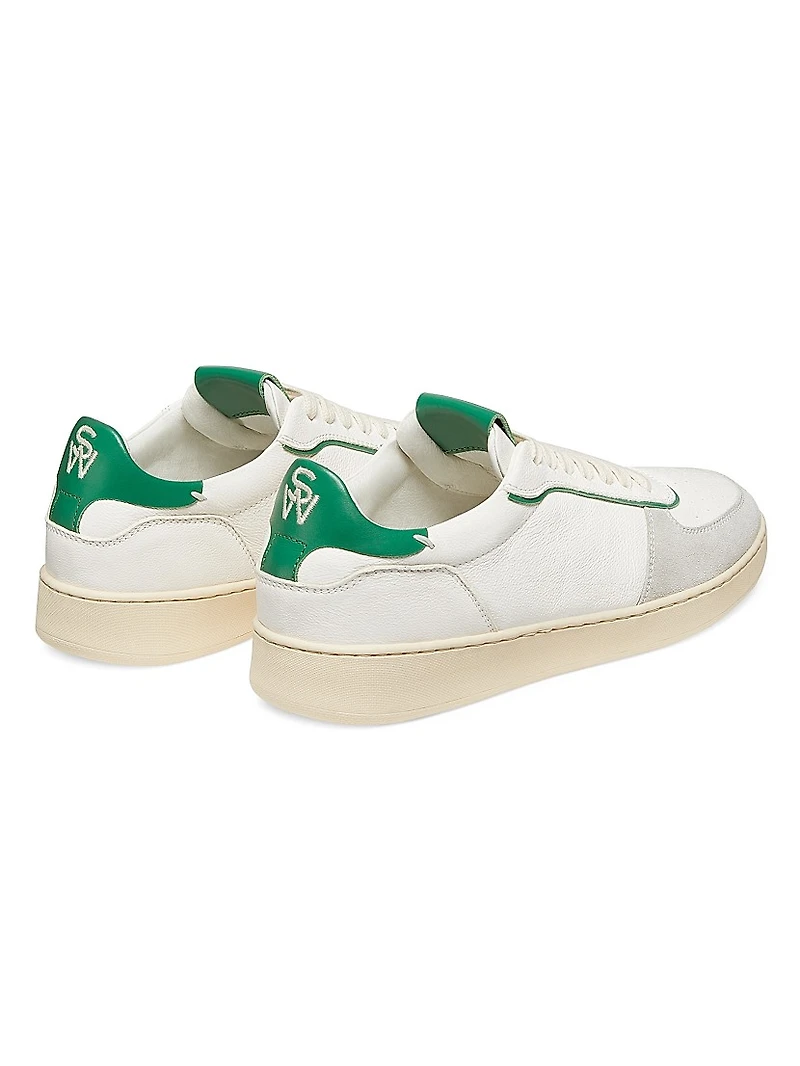Derby Leather & Suede Low-Top Sneakers